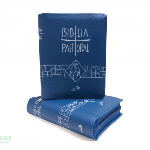 NOVA BÍBLIA PASTORAL P ZÍPER DE BOLSO - AZUL
